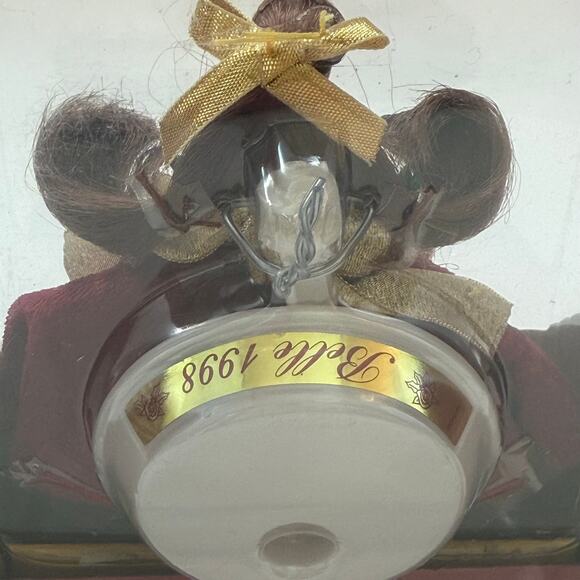 Vtg 1998 Disney Beauty and the Beast Belle Petite Holiday Princess Ornament NIB - Picture 5 of 8